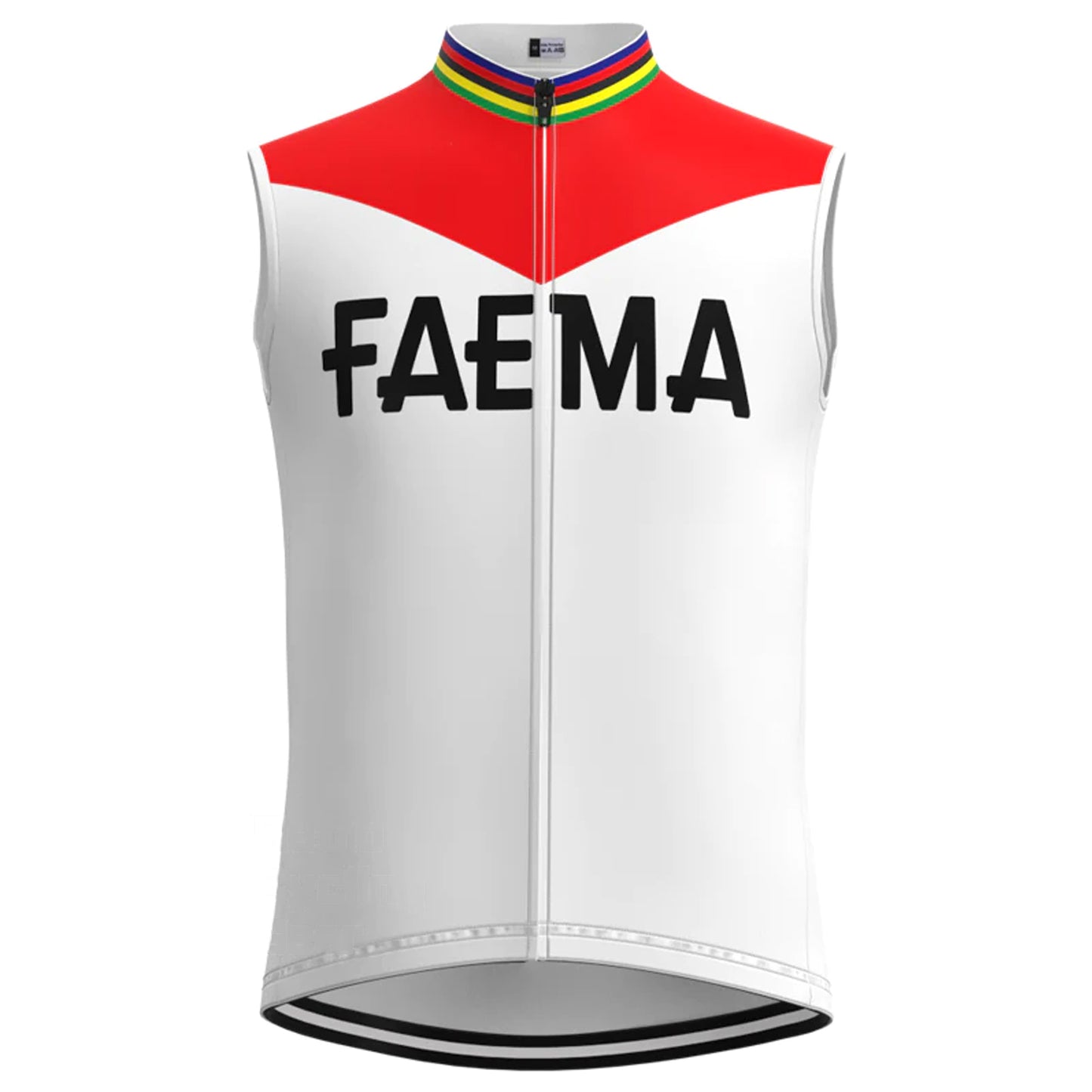 FAEMA Rot Weiß Retro MTB Fahrradweste