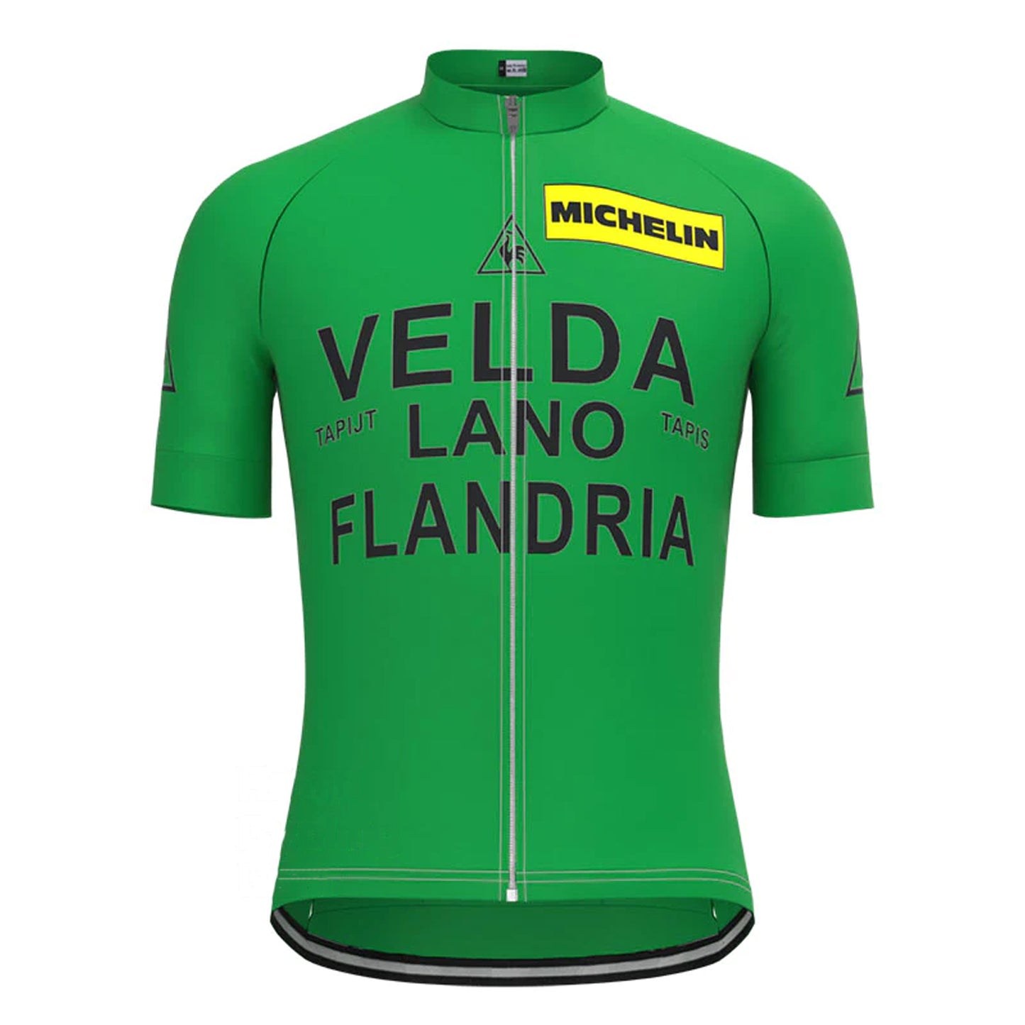 Flandria Velda Lano Retro Korte Mouw Fietsshirt Bijpassende Sets