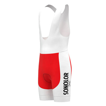 Sonolor Red Retro Cycling Bib Shorts