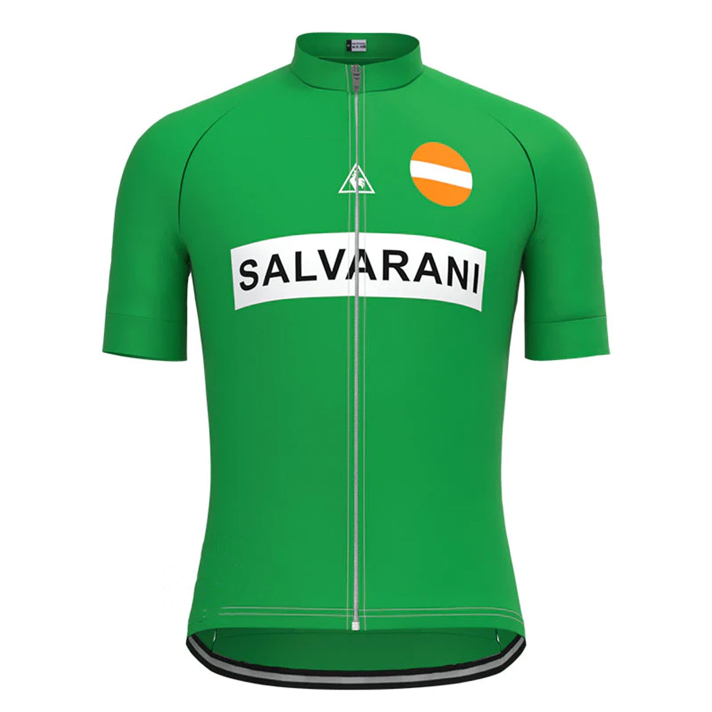 SALVARANI Groene Vintage Korte Mouw Fietsshirt Bijpassende Set