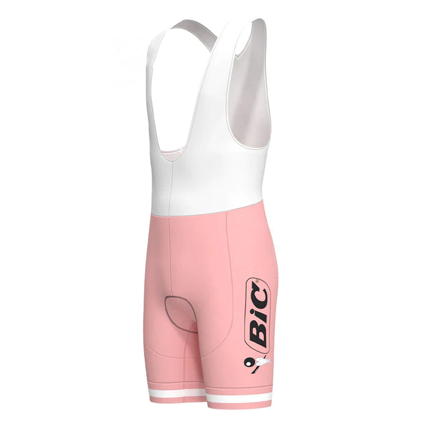 BIC Pink Vintage Kurzarm-Radtrikot Passendes Set