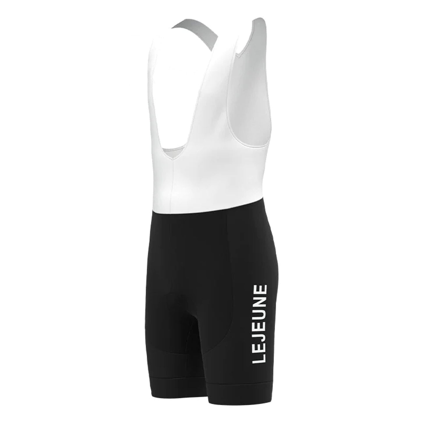 Lejeune Schwarze Retro-Radsport-Trägershorts