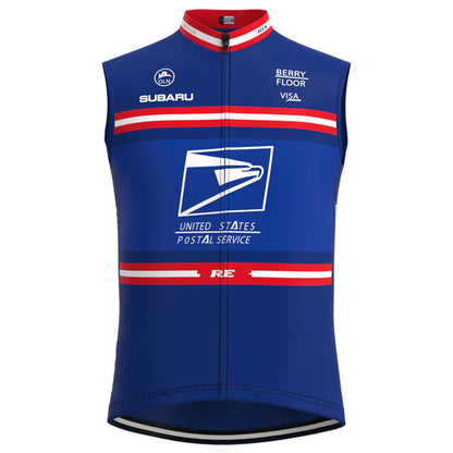 US Postal Service Blauw Retro Fietsvest