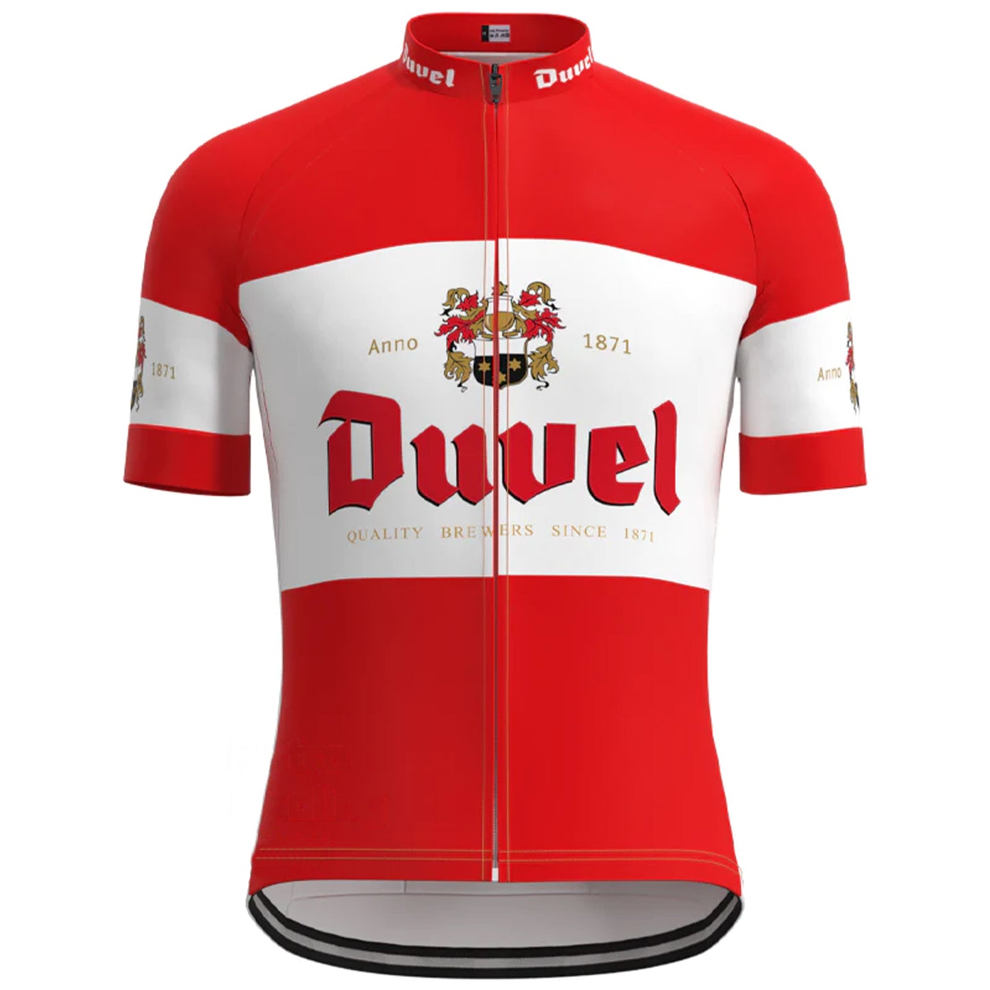 Beer Duvel Red Vintage Kurzarm-Radtrikot Passende Sets