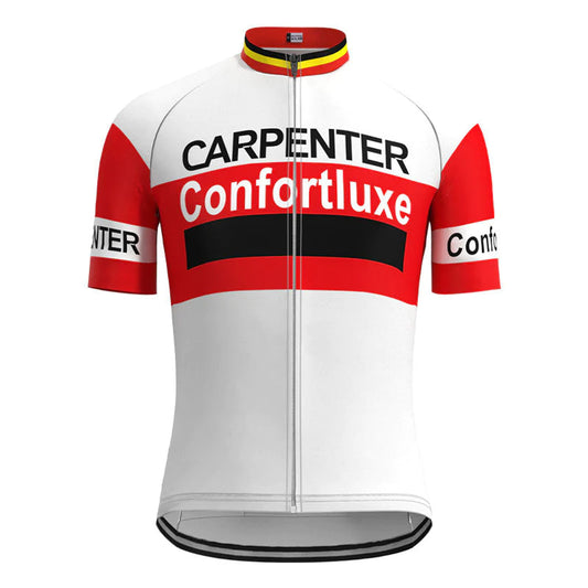 Carpenter Confortluxe Flandria Wit Vintage Korte Mouw Fietsshirt Top