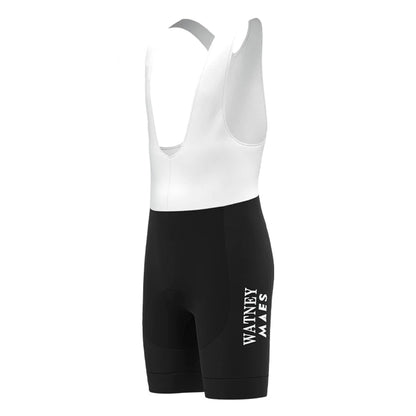 Watney Maes – Schwarze Vintage-Radsport-Trägershorts