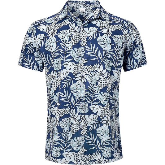 Blad &amp; Ananas Nieuwigheid Hawaiiaans Shirt