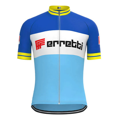 Ferretti Vintage Korte Mouw Fietsshirt Bijpassende Set