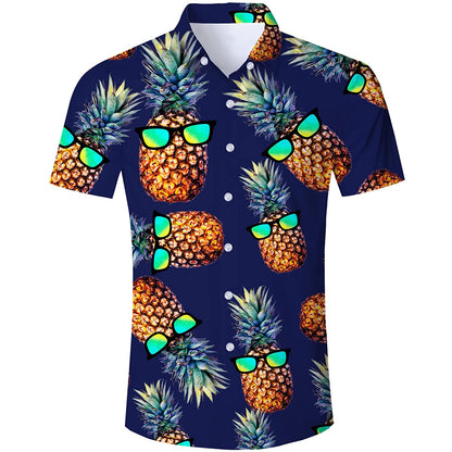 Sonnenbrille Ananas Marine lustige Hawaiian Shirt