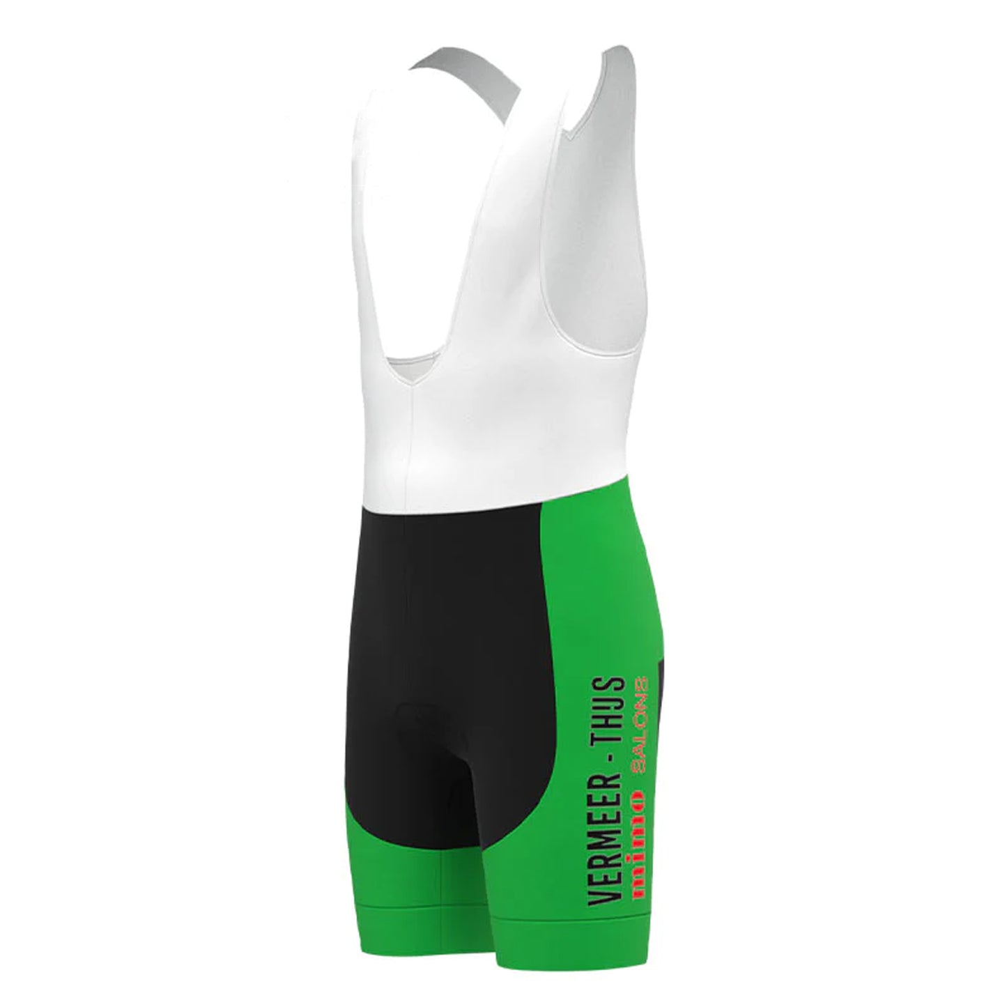 Vermeer Thijs Grüne Retro-Radsport-Trägerhose