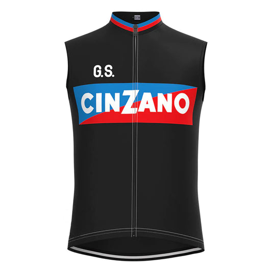 CINZANO Schwarze Retro-MTB-Fahrradweste