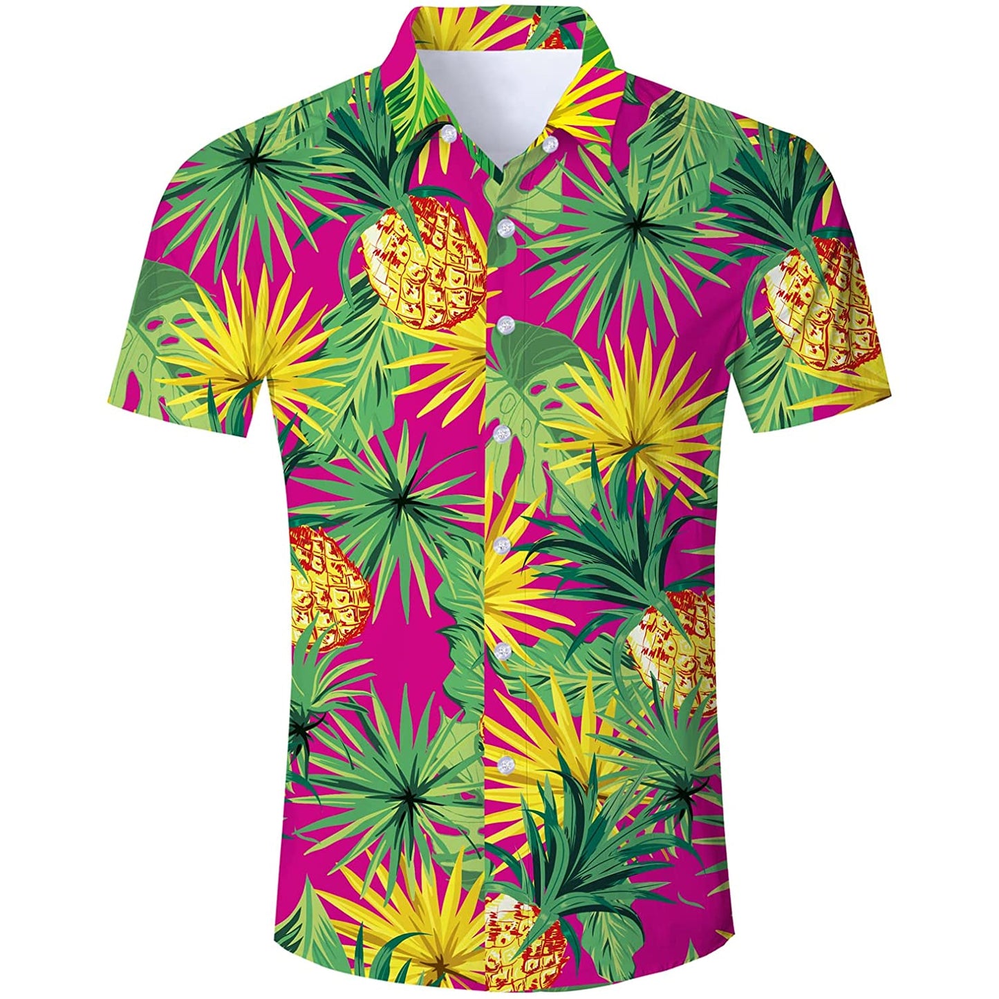 Blad Ananas Grappig Hawaiiaans Shirt