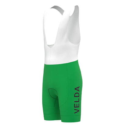 Flandria Velda Lano Grüne Retro-Radsport-Trägershorts