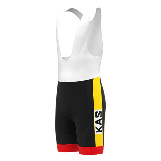 Kas Schwarze Retro-Radsport-Trägershorts