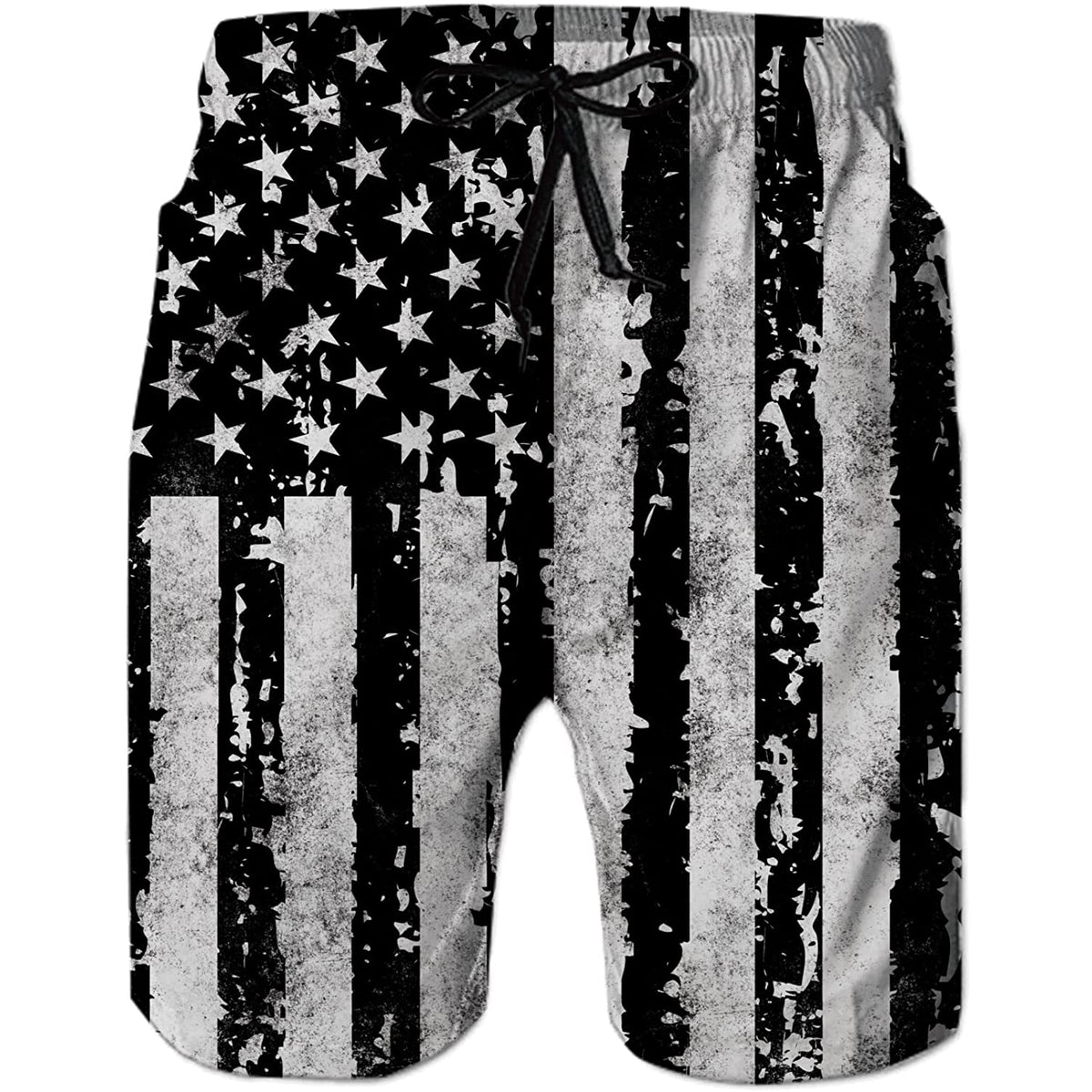 American Flag Swim Trunks Forest Coral Forest Coral