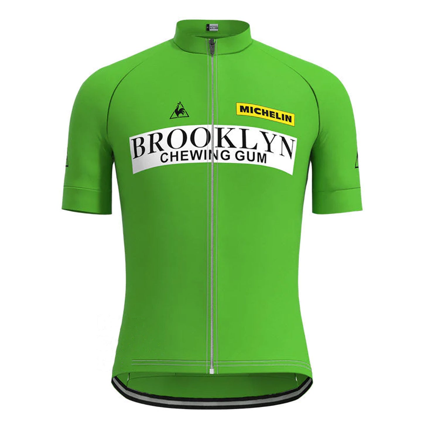 Brooklyn Green Vintage Kurzarm-Radtrikot Passendes Set