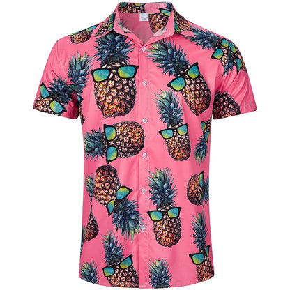 Sonnenbrille Ananas Rosa Lustiges Hawaiihemd