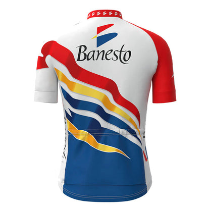 Banesto Buntes Vintage Kurzarm-Radtrikot-Set