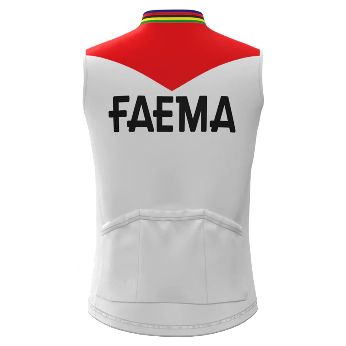 FAEMA Rot Weiß Retro MTB Fahrradweste