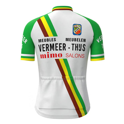 Vermeer Thijs Stripe Vintage Korte Mouw Fietsshirt Matching Set