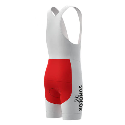 Sonolor Red Retro Cycling Bib Shorts