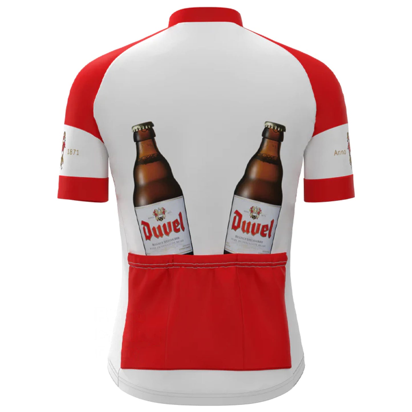 Beer Duvel Red Vintage Kurzarm-Radtrikot Passende Sets