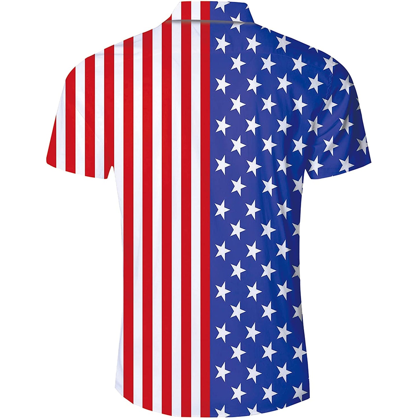 Amerikaanse vlag grappig Hawaiiaans shirt