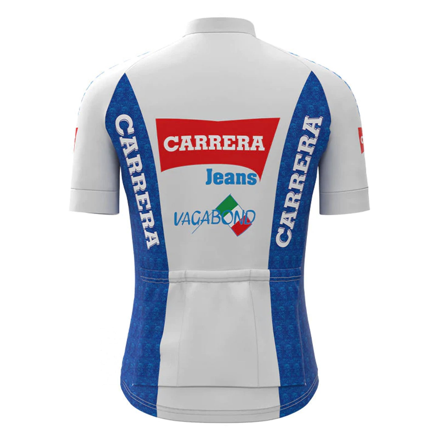 CARRERA Wit Vintage Korte Mouw Fietsshirt Bijpassende Set