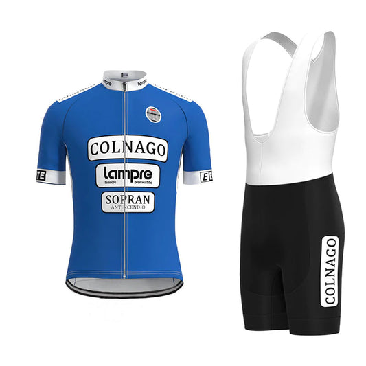 Colnago Lampre Retro Korte Mouw Fietsshirt Bijpassende Sets