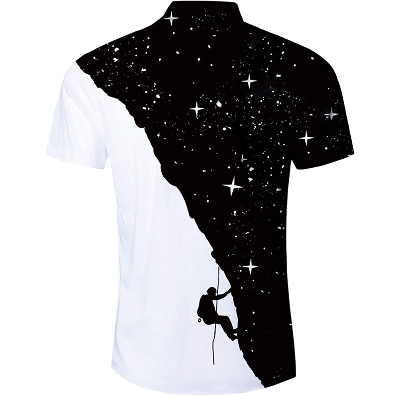 Galaxy Climber Funny Hawaiian Shirt