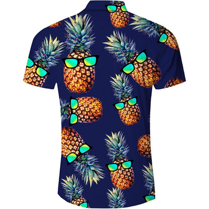 Sonnenbrille Ananas Marine lustige Hawaiian Shirt