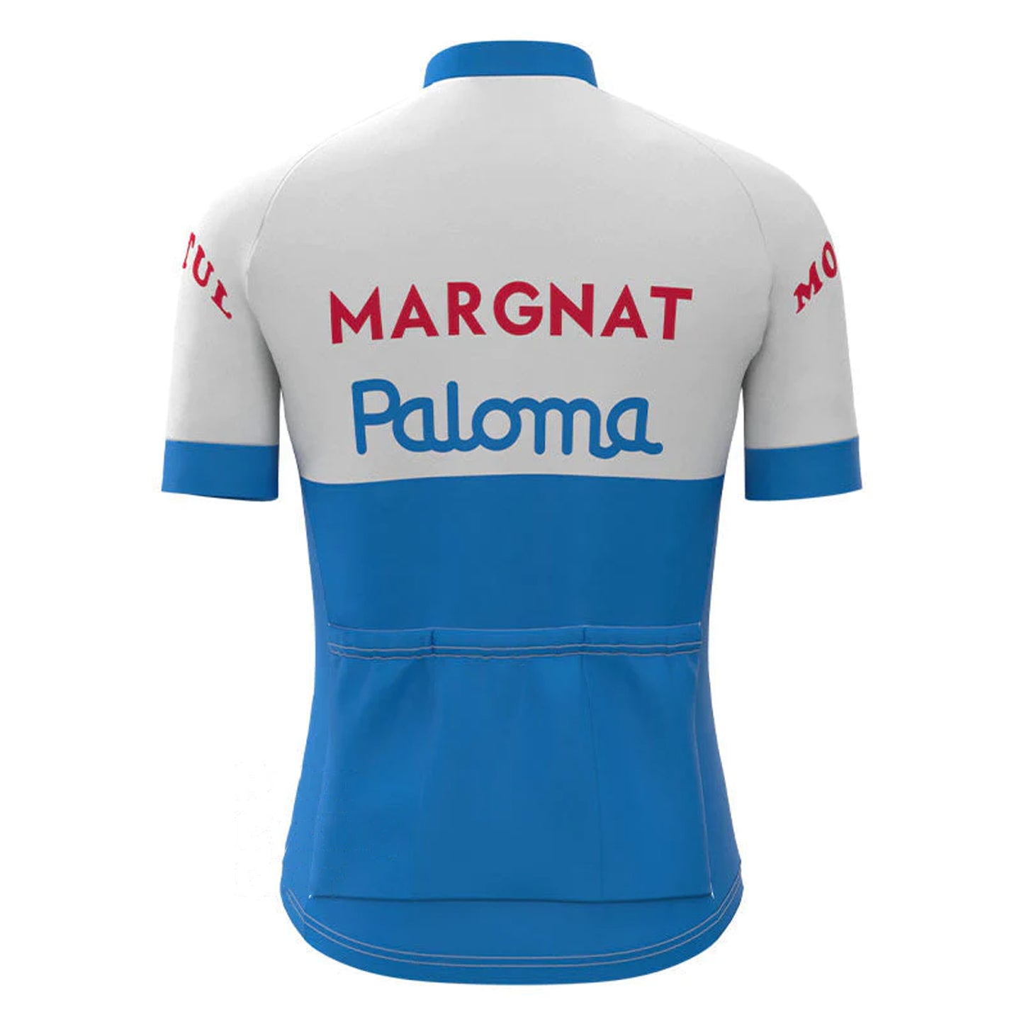 Margnat Blue Vintage Korte Mouw Fietsshirt Bijpassende Set