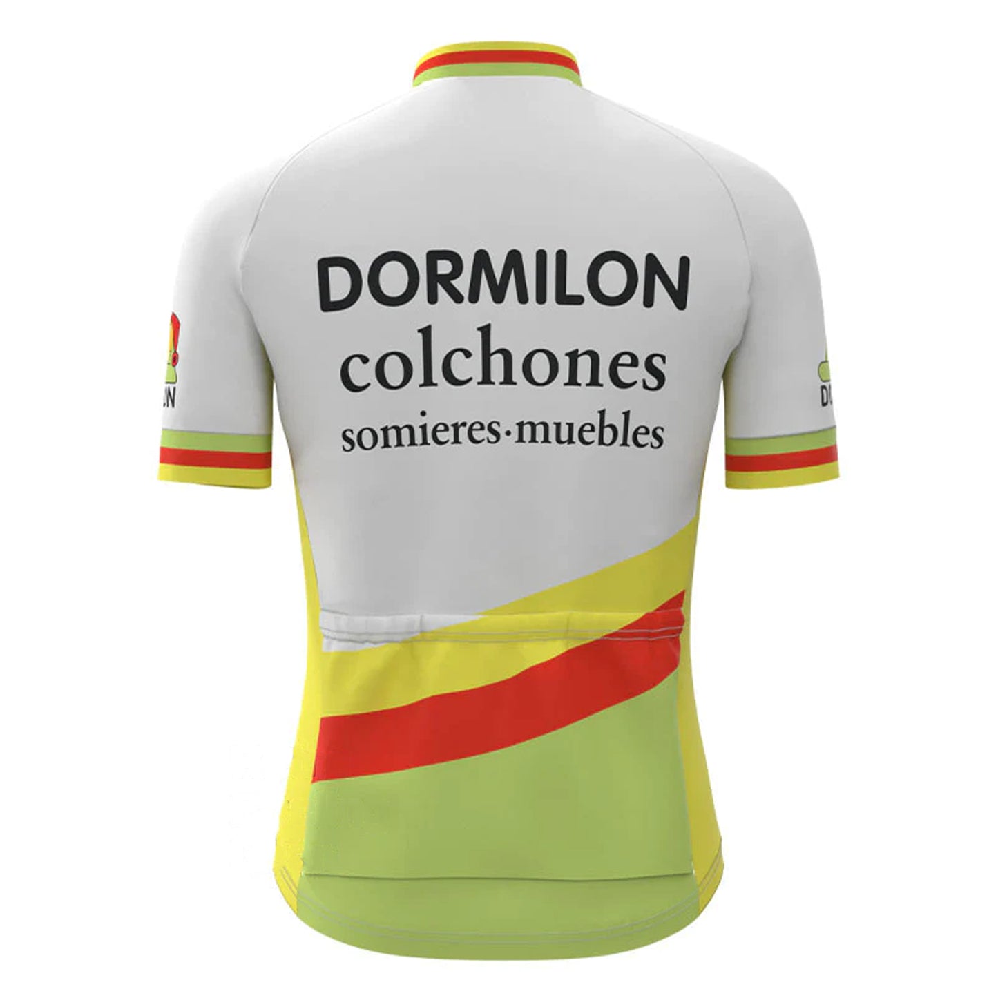 Dormilon Colchones Groen Retro Korte Mouw Fietsshirt Bijpassende Sets