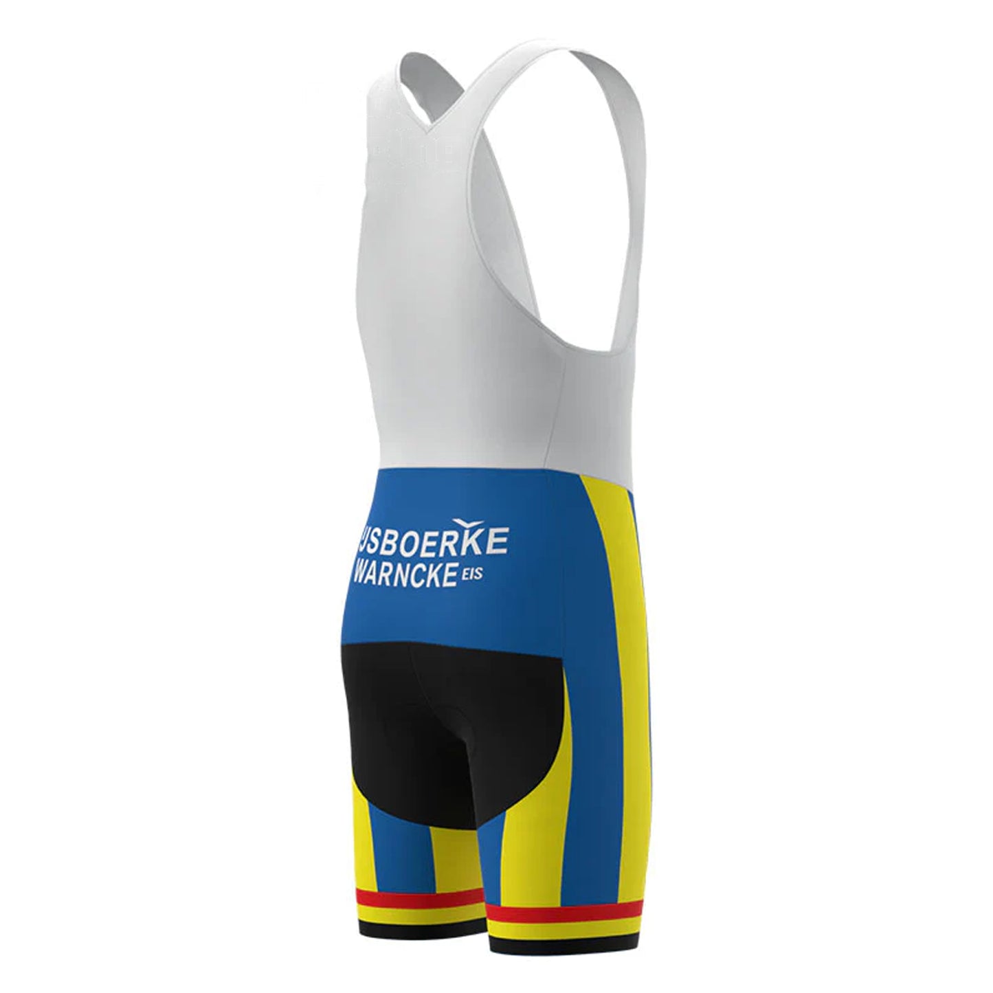 IJsboerke Blaue Retro-Radsport-Trägershorts