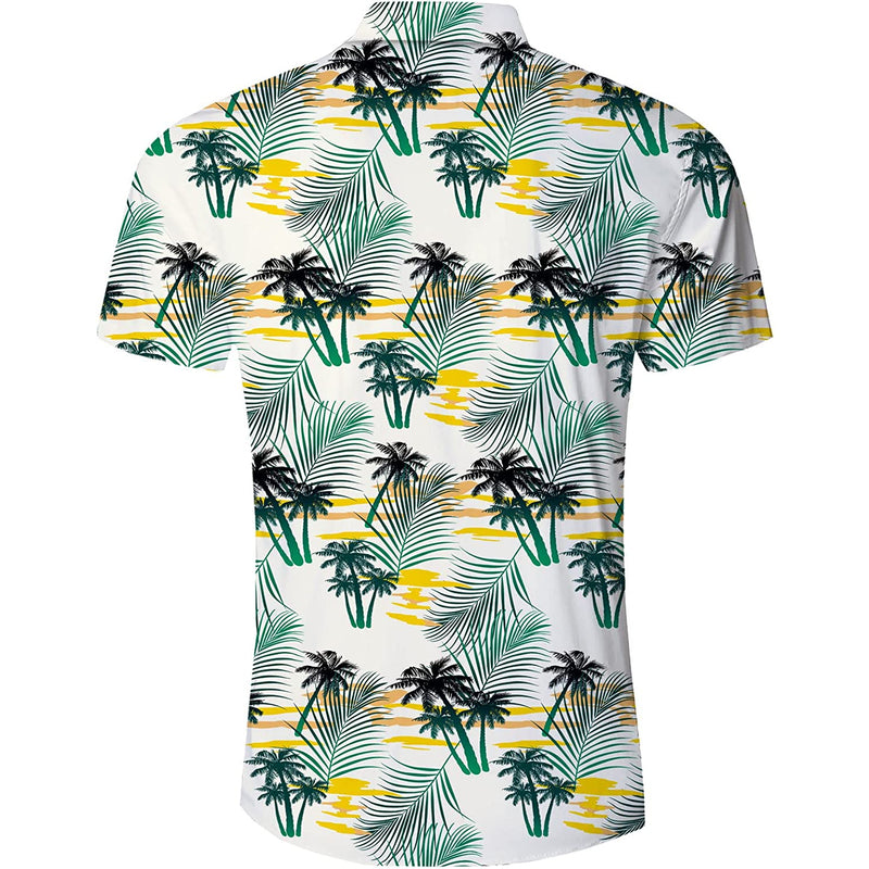 Palm Tree Leaf Novelty Hawaiian Shirt