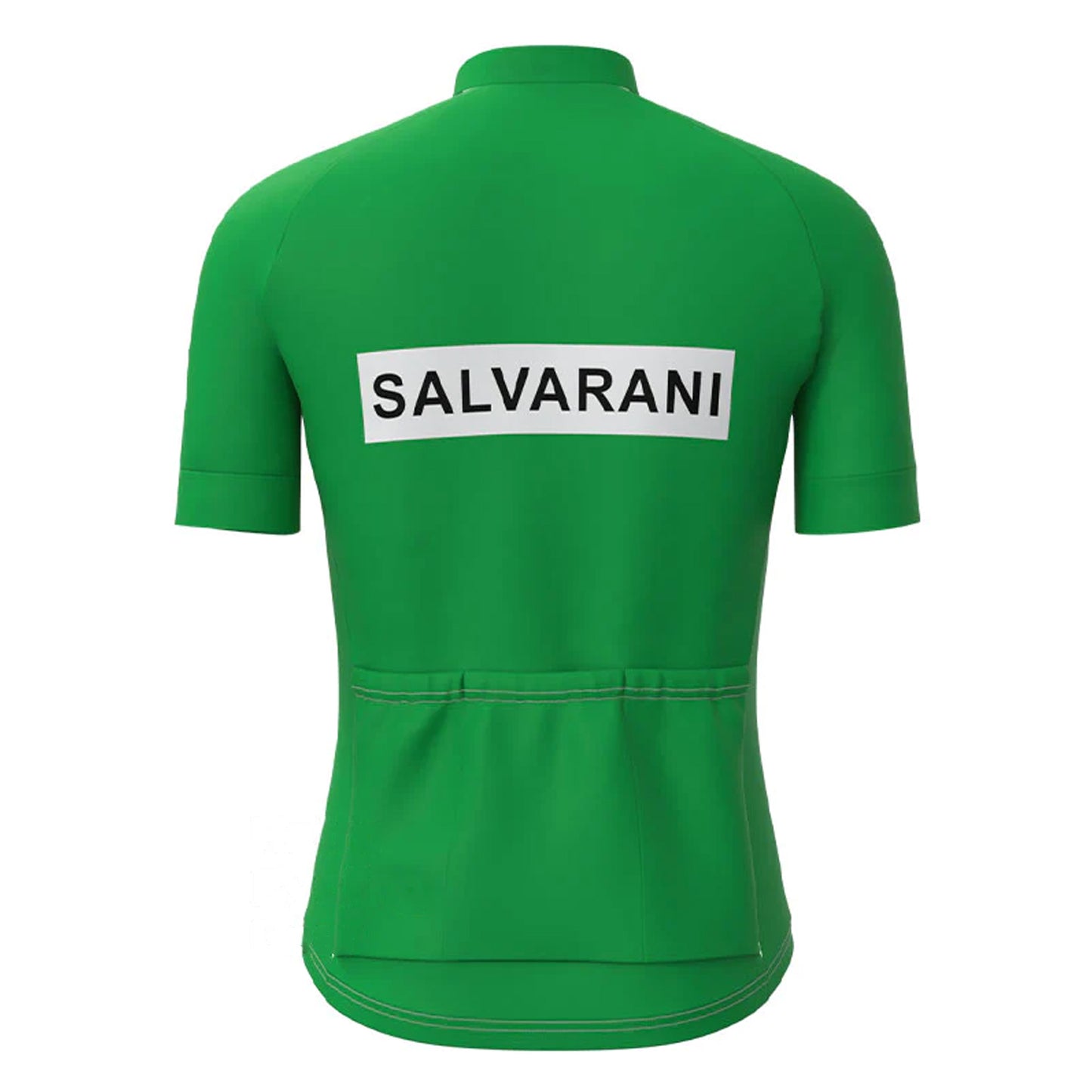 SALVARANI Groene Vintage Korte Mouw Fietsshirt Bijpassende Set