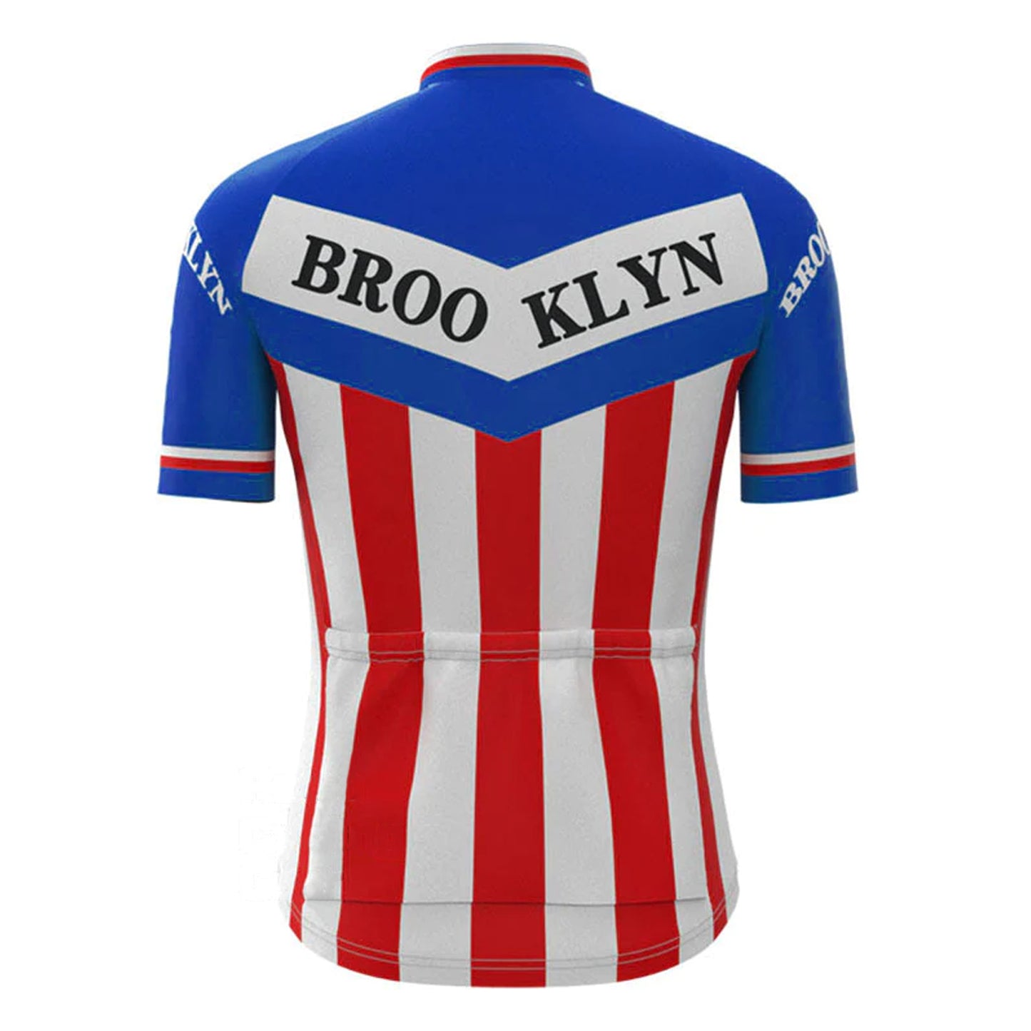 Brooklyn Blue Vintage Korte Mouw Fietsshirt Top