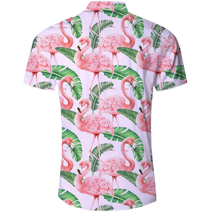 Bananenblad Flamingo's Grappig Hawaiiaans Shirt