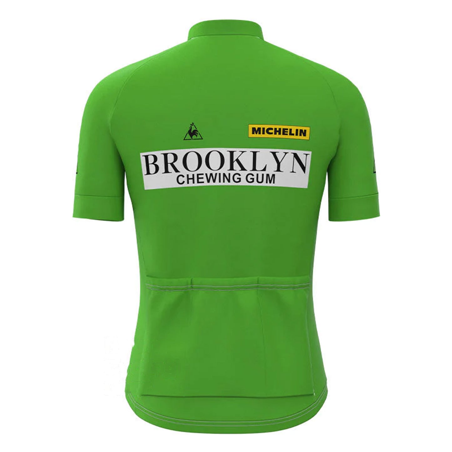 Brooklyn Green Vintage Kurzarm-Radtrikot Passendes Set