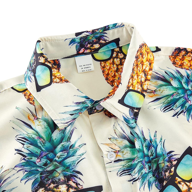 Sunglasses Pineapple Yellow Novelty Hawaiian Shirt