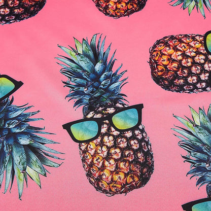 Sonnenbrille Ananas Rosa Lustiges Hawaiihemd