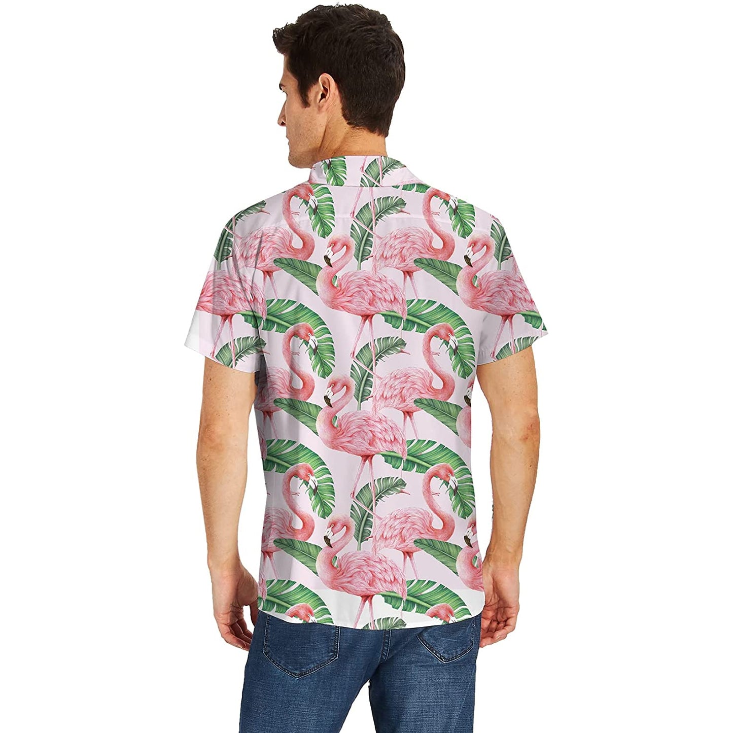 Bananenblad Flamingo's Grappig Hawaiiaans Shirt