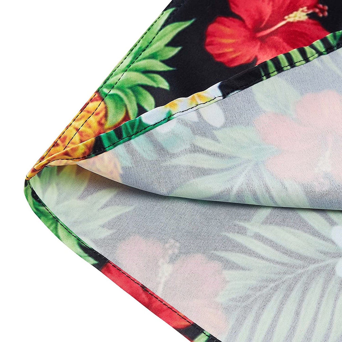 Lustiges Hawaiihemd mit Ananas-Blumenmuster