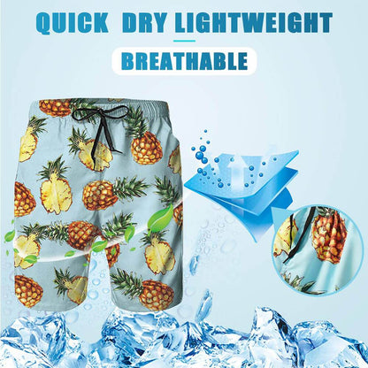 Pineapple Funny Swim Trunks