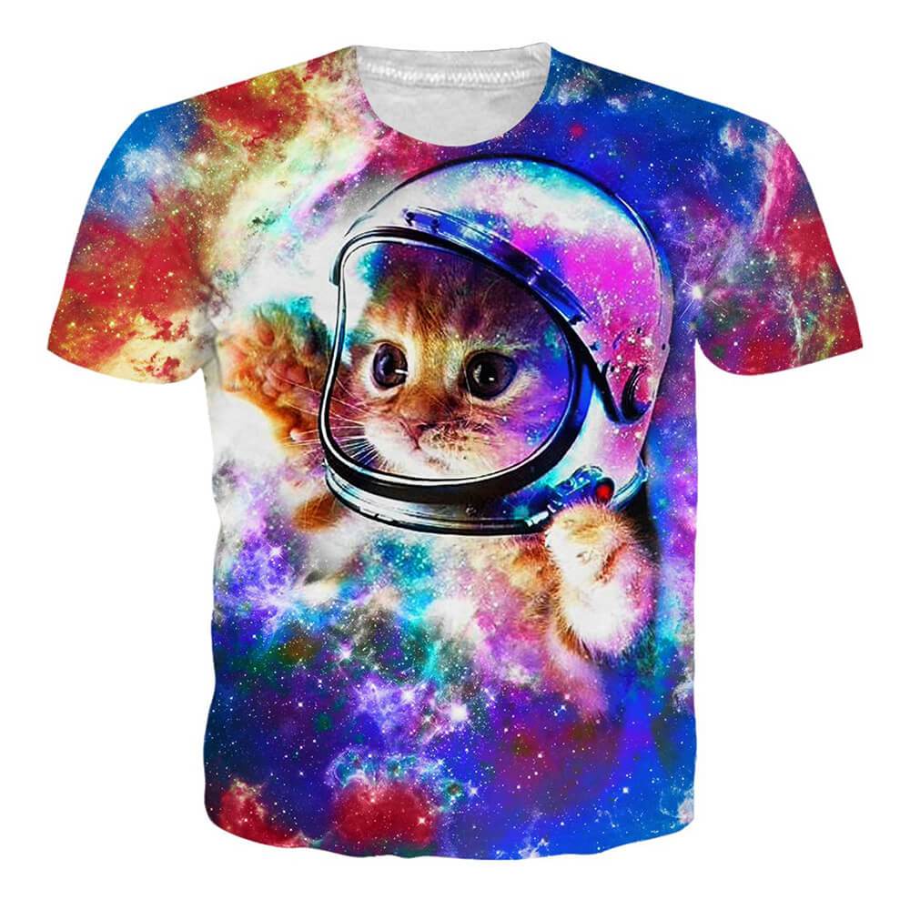 Astronaut Kat Grappig T-shirt