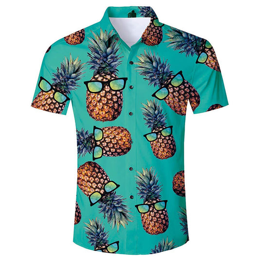 Ananas Tropisch Hawaiiaans Shirt Groen