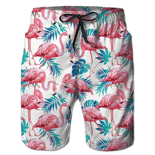 Roze Flamingo Grappige Zwembroek