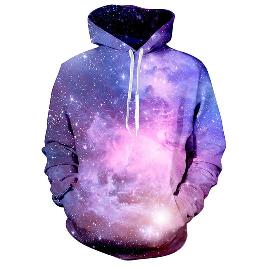 Kapuzenpullover mit Weltraum-Galaxie-Motiv