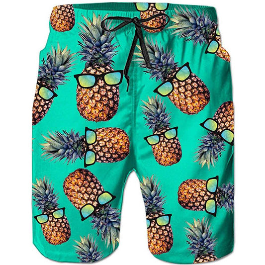 Groene ananas grappige zwembroek