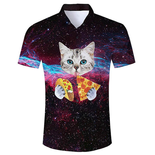 Taco Pizza Kat Grappig Hawaiiaans Shirt